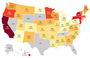 Top Marginal State Individual Income Tax Rates